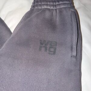 Alexander Wang Gray Logo Sweatpants